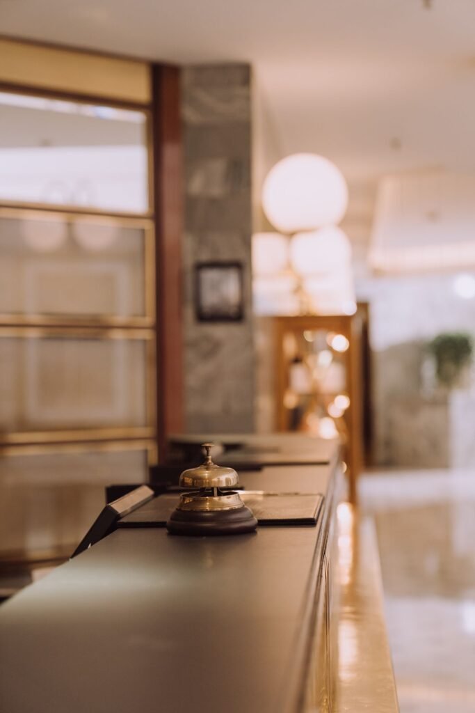 Hotel reception desk
